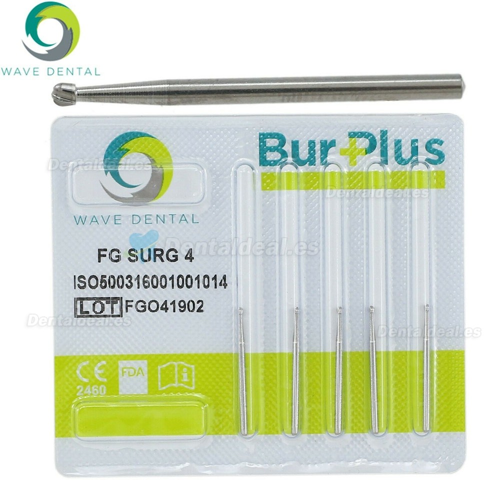 10Pcs FG Surgical Length 4 Burs Dental Friction Grip Shank Carbide Surgical Bur